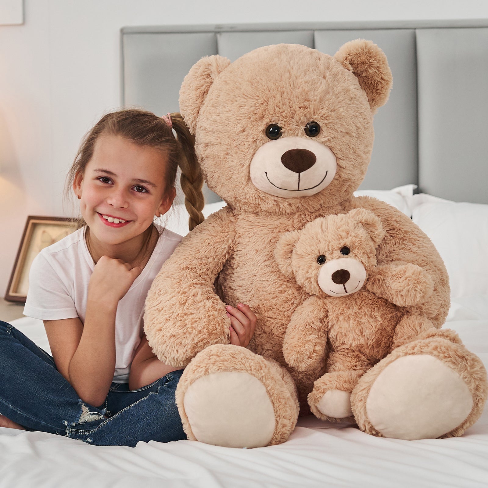 Giant Mommy Bear and Baby Stuffed Animal Toy, 39 Inches – MorisMos