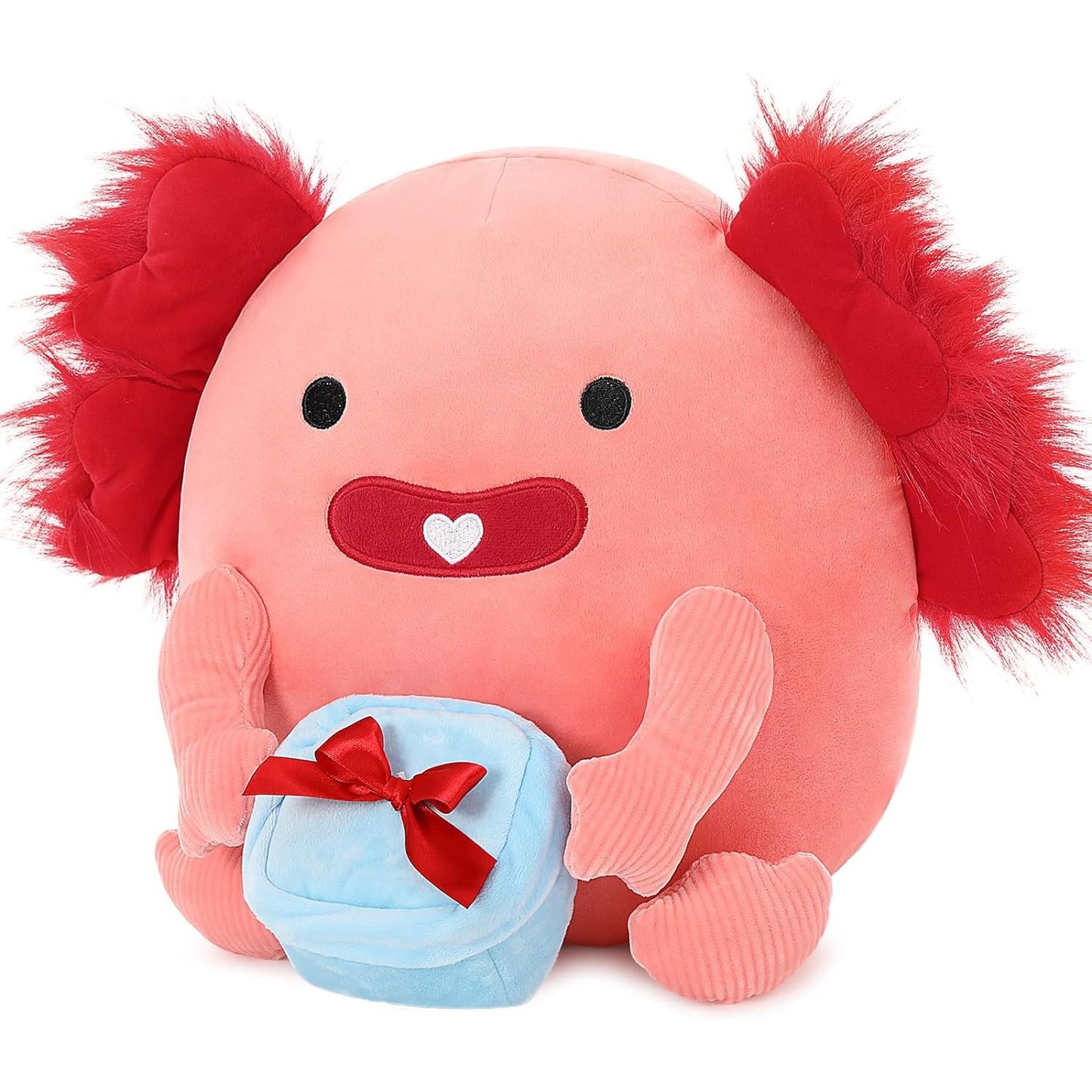 Valentine's Axolotl Plush Toy, 14 Inches - MorisMos Stuffed Animals