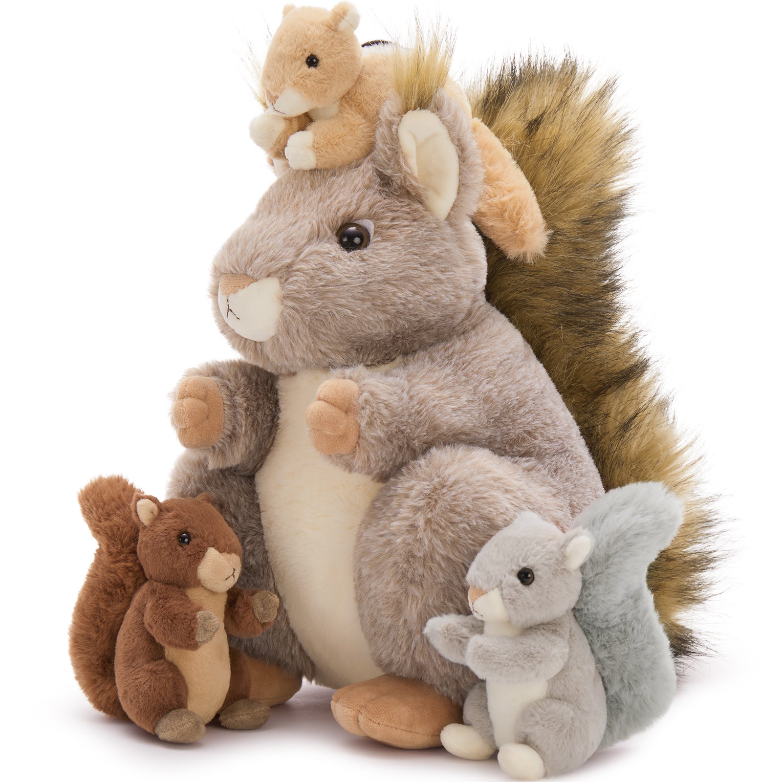 Squirrels Stuffed Animal with Babies Inside