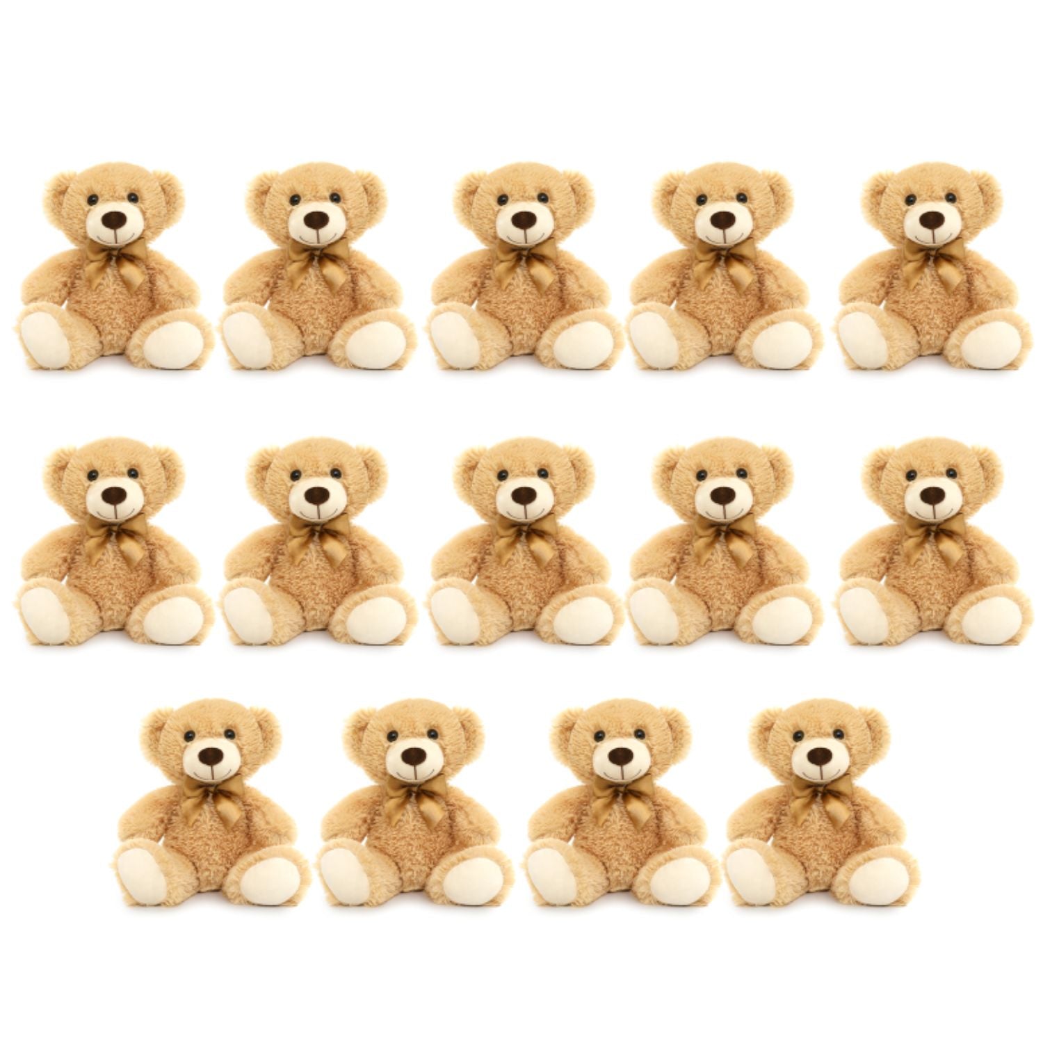 Small Teddy Bear Plush Toys, Light Brown, 13.8 Inches