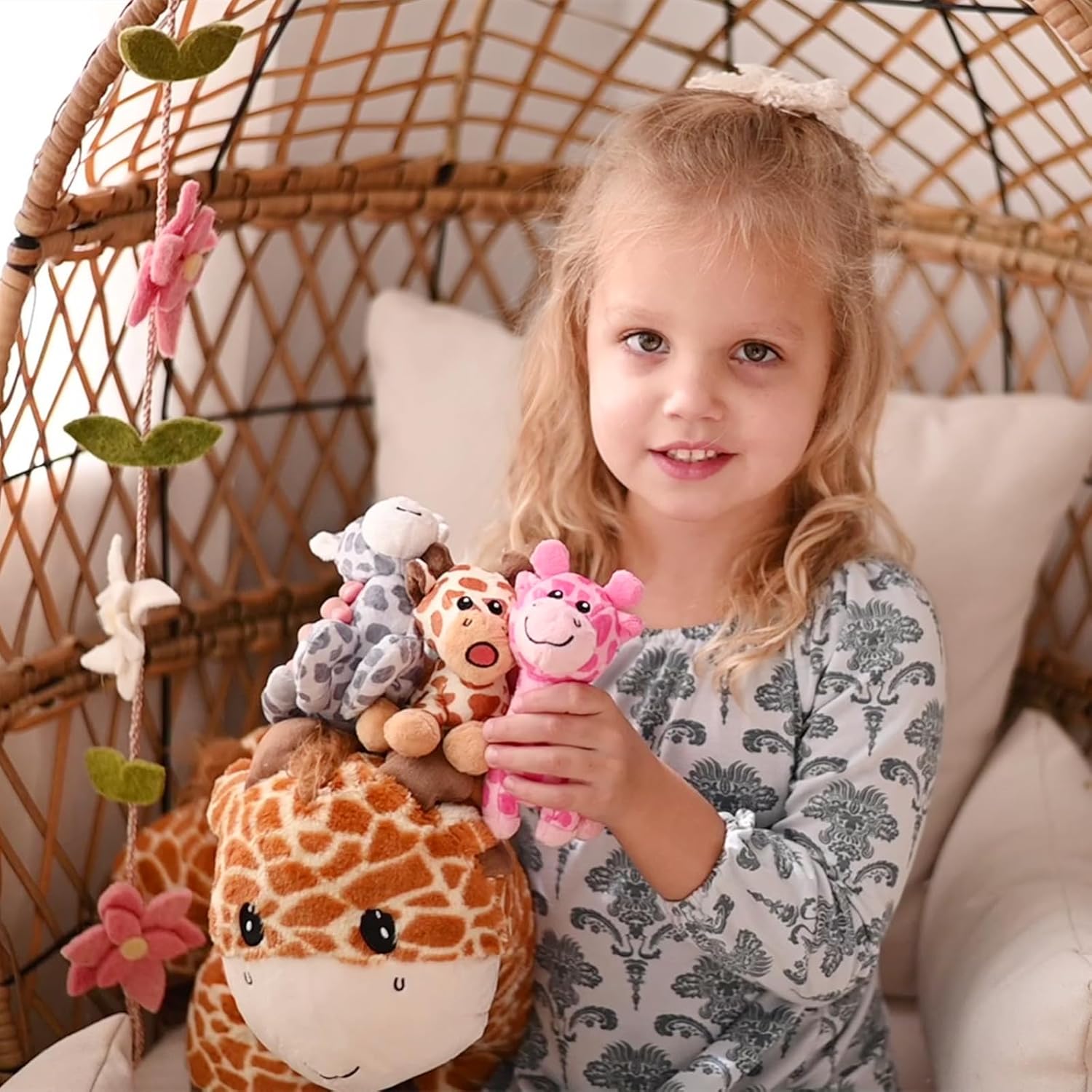 Giraffe Plush Toys Jungle Stuffed Animals, 18 Inches