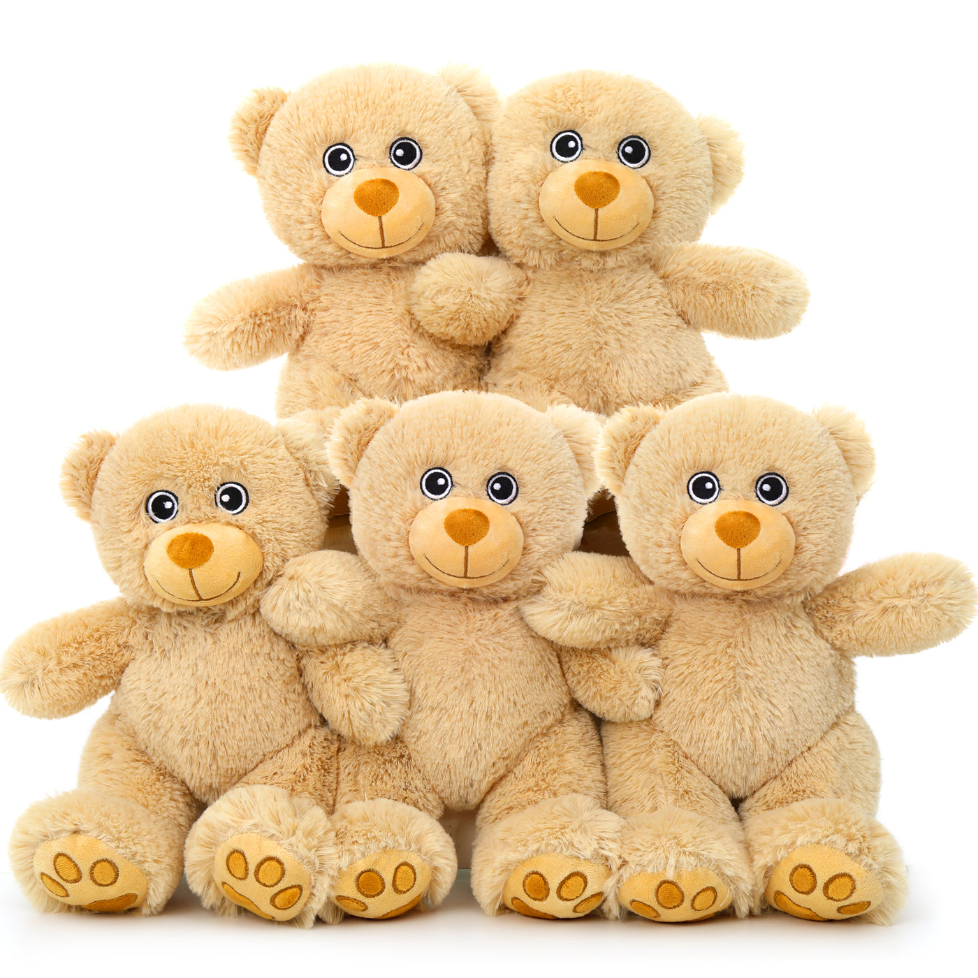 5-teiliges Teddybären-Plüschspielzeug-Set, 14 Zoll