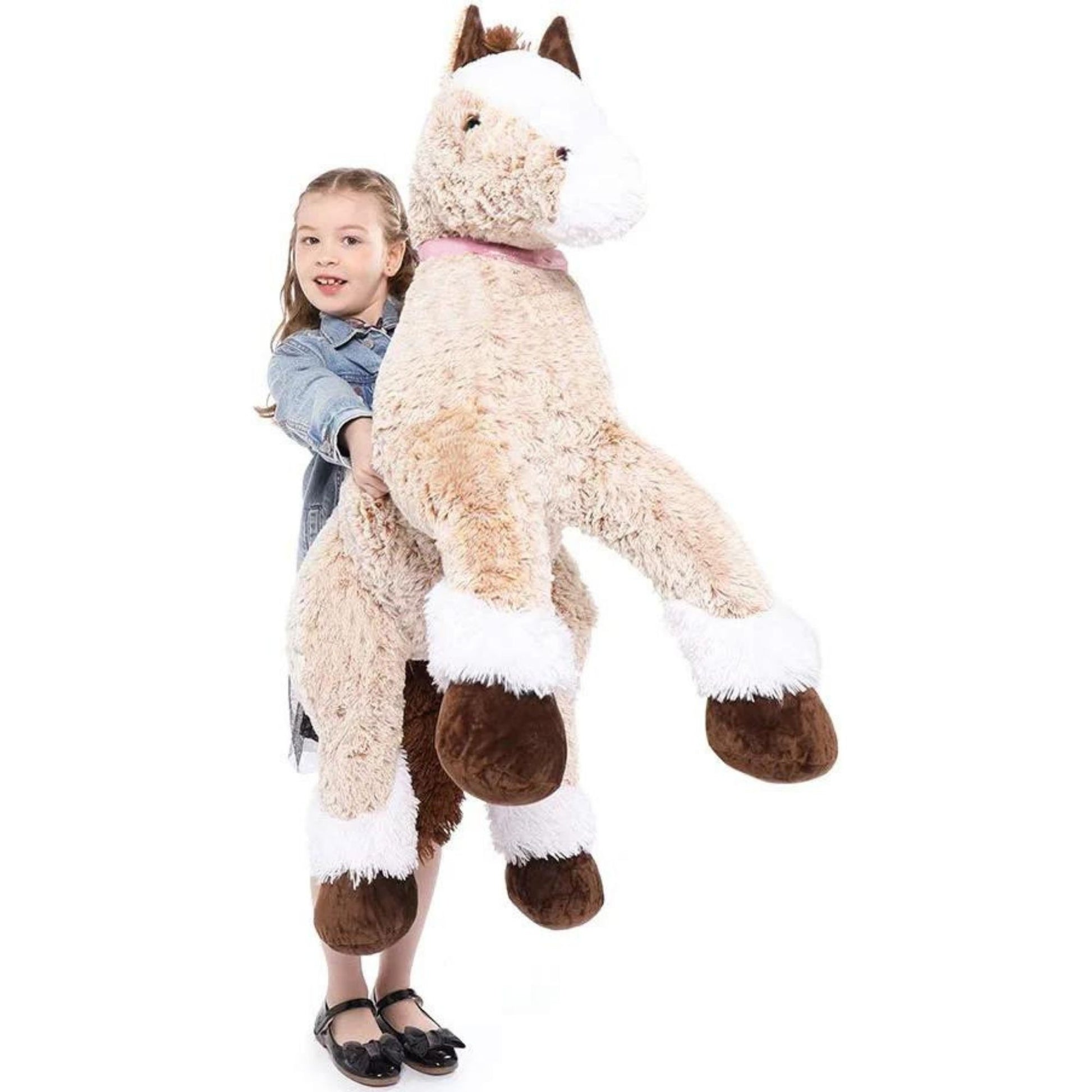 MorisMos Cheval géant en peluche Cheval en peluche