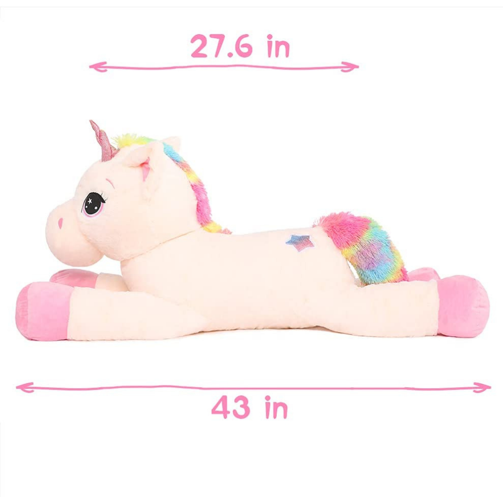 Jouet en peluche licorne géante MorisMos