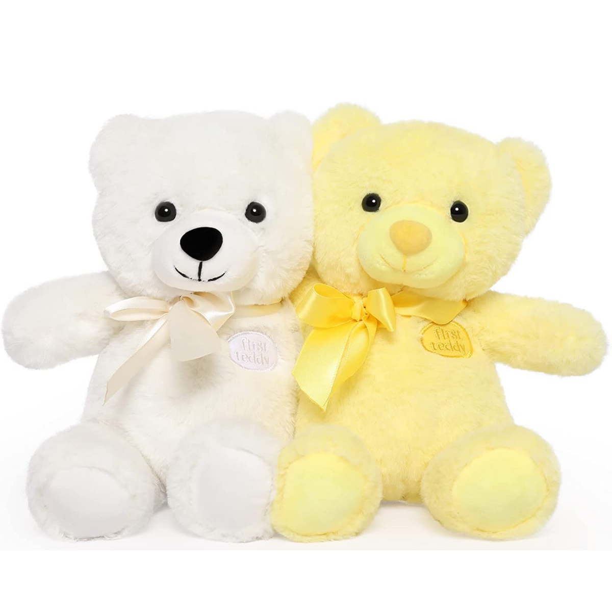 2-Pack Teddy Bear Plush Toy Set, 11.8 Inches