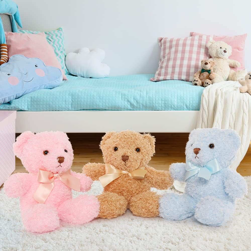 10 Inches Teddy Bear Plush Toys Set - Teddy Bear Stuffed Animals Bulk ...