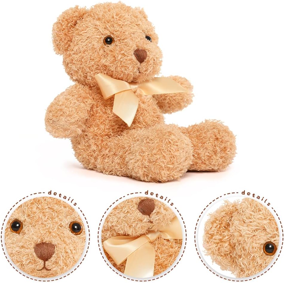 3-Pack Teddy Bear Plush Toy, 10 Inches
