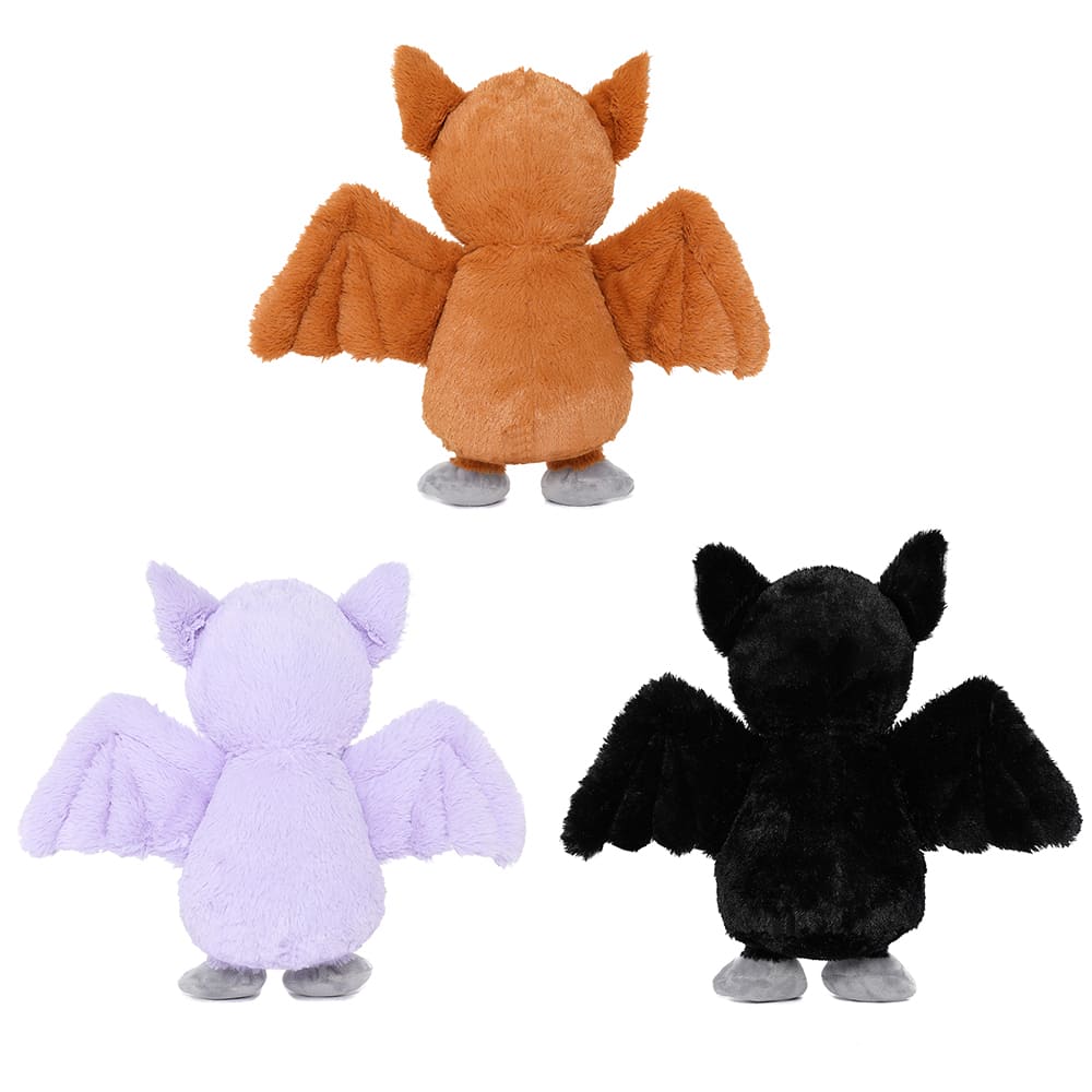 Bat Stuffed Animal Toy, Blue/Pink/Grey, 14 Inches