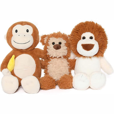3 Pcs Stuffed Animal Plush Toys, 15.7 Inches