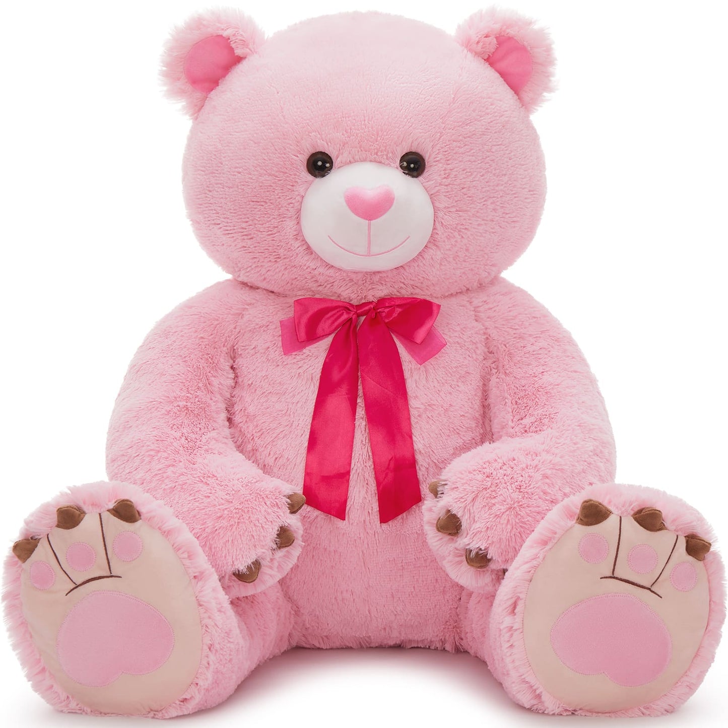 Big Teddy Bear Stuffed Animals, Pink, 4 FT