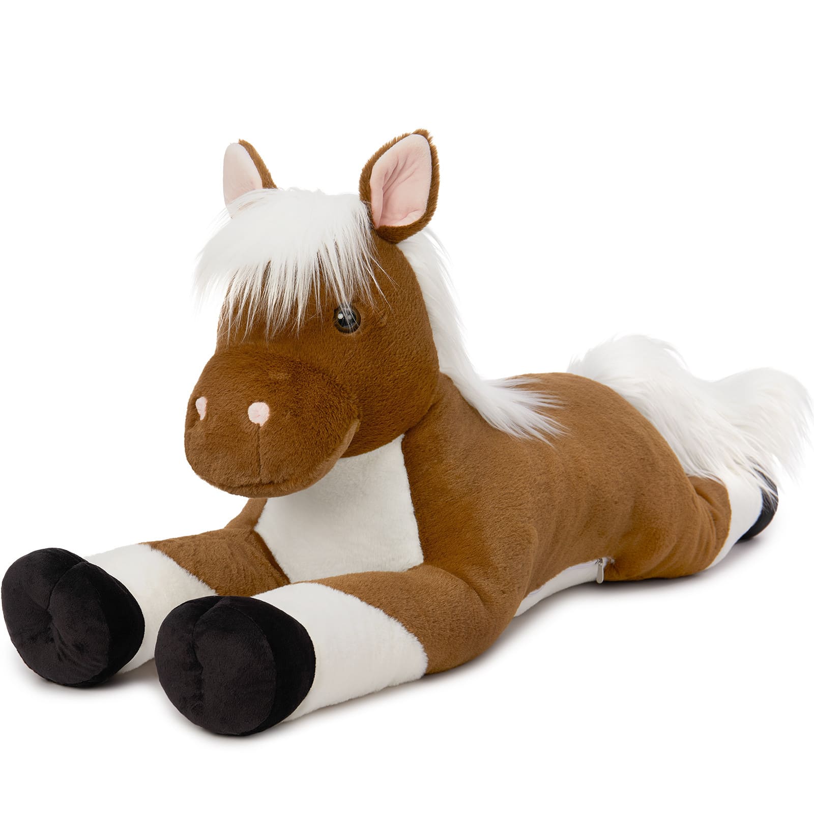Horse Stuffed Animals Pony Plush Toys, Brown, 43 Inches