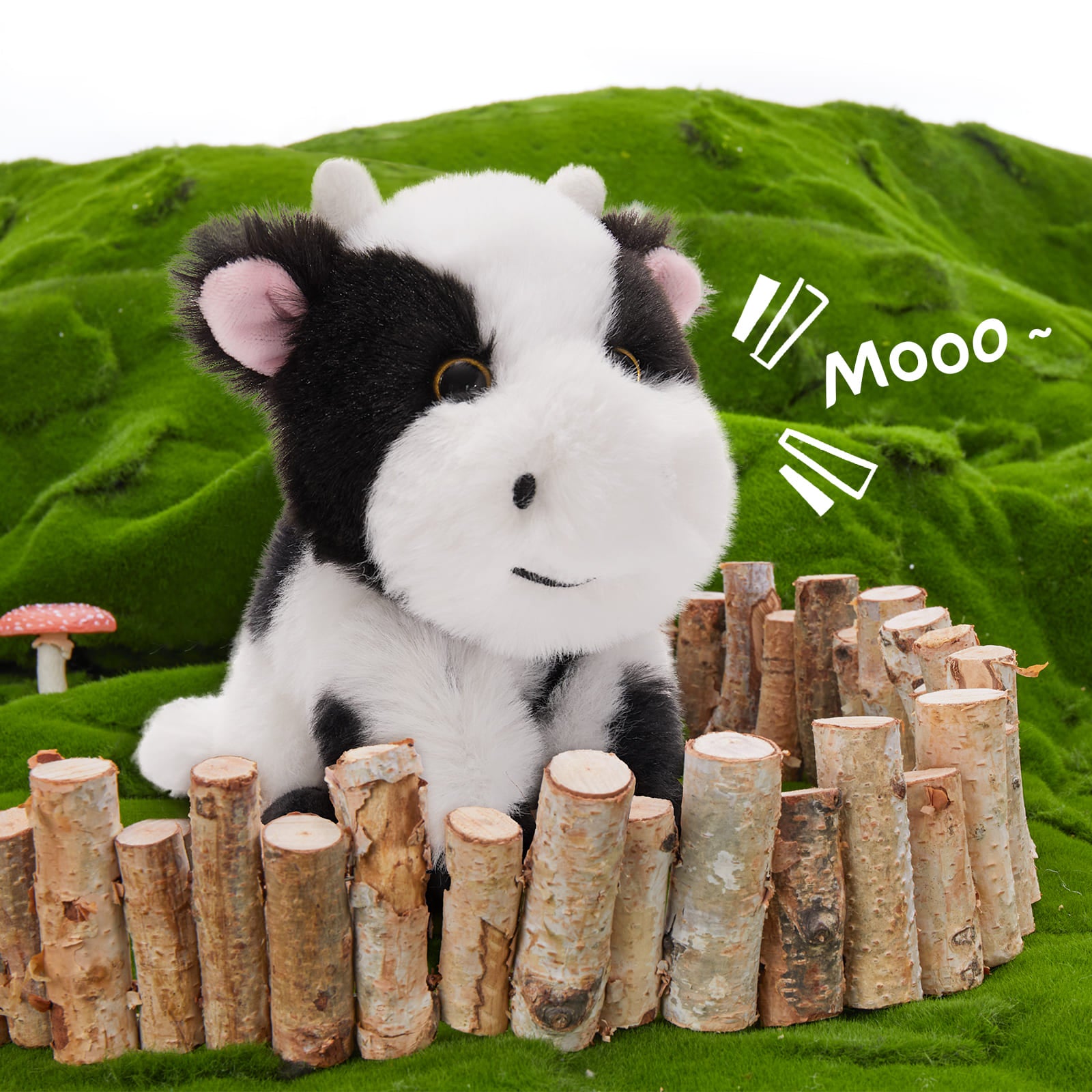 Dairy Cow Stuffed Animals Cow Plush Toys, 16 Inches