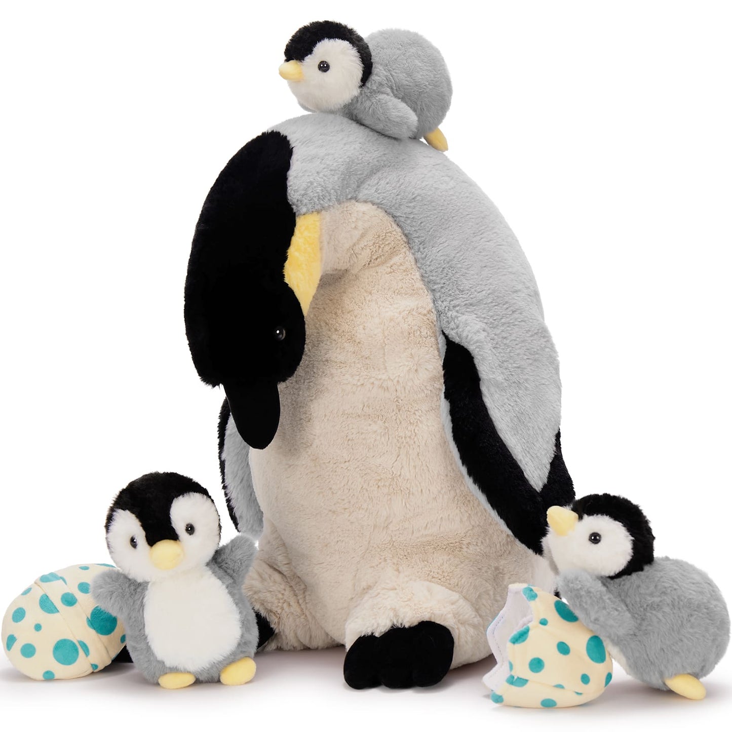 Penguin Family Stuffed Animals, 17.7 Inches - MorisMos Plush Toys - Free Shipping