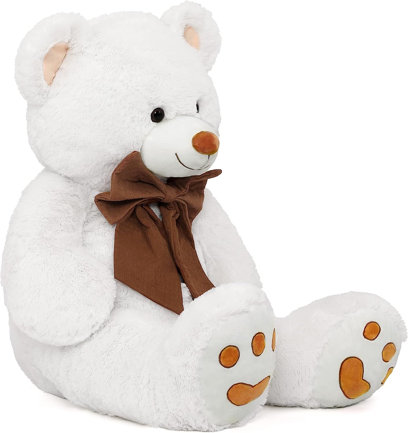 Riesiges Teddybär-Plüschtier, weiß, 47 Zoll