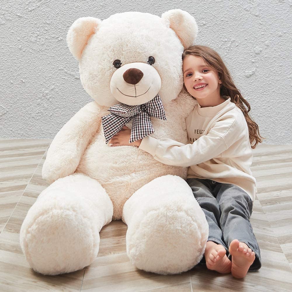 MaoGoLan Riesiger Teddybär, 1,2 m, Stofftier, Stoffbär, Babyparty, lebensgroß, großer Teddy für Freundin, Freund, Ehefrau, Kinder 