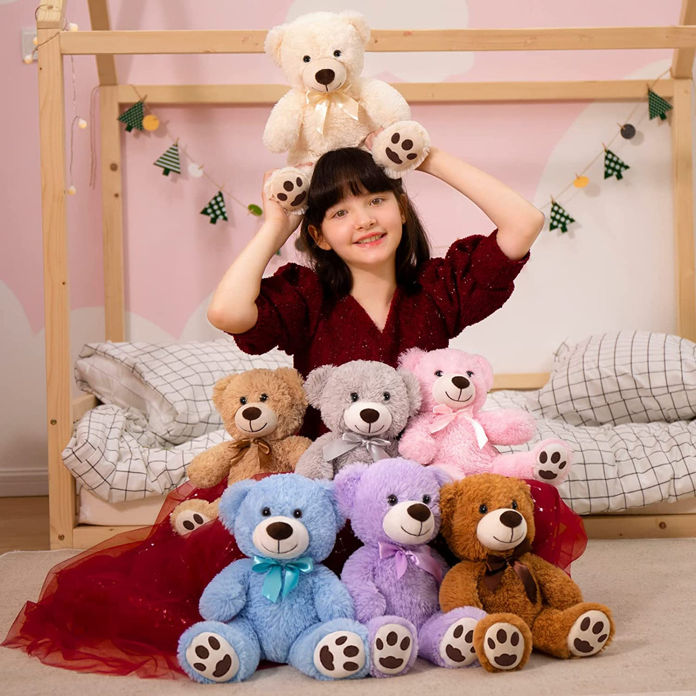 Cute Teddy Bear Stuffed Animal Plush Toys For Kids 14 Inch Adorable Soft  Plushies Gift For Boys Girls Girlfriend Valentine's Day Birthday Toddlers  Roo