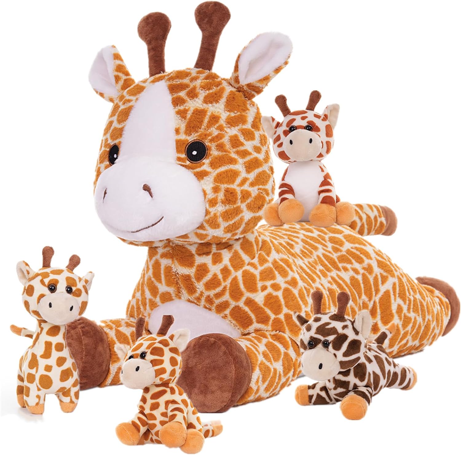 5 in 1 Big Giraffe Stuffed Animals Set, 22 inch