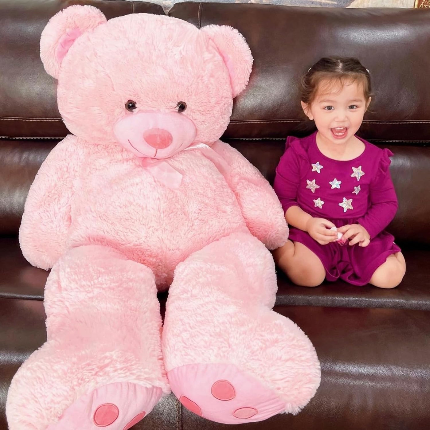 MorisMos Riesen-Teddybär, Stofftier, 1,2 m, großer Teddybär-Plüsch