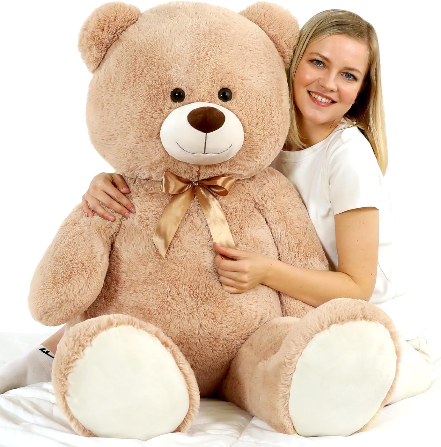 4ft Large Teddy Bear Giant Cream Teddy Bear