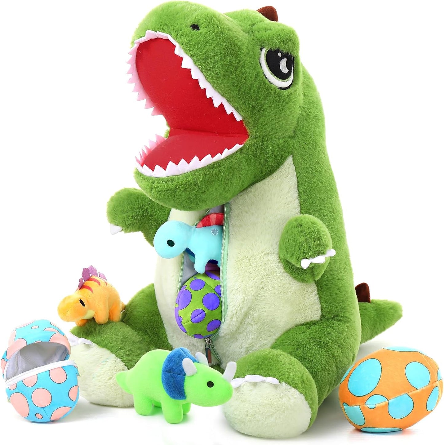 7 Pieces Dinosaur Stuffed Animal Set