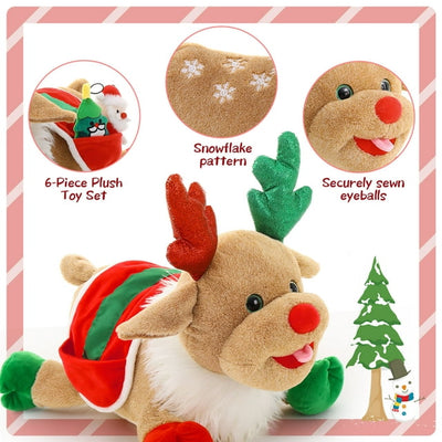 15.7” Christmas Reindeer Stuffed Animal Plush Toy