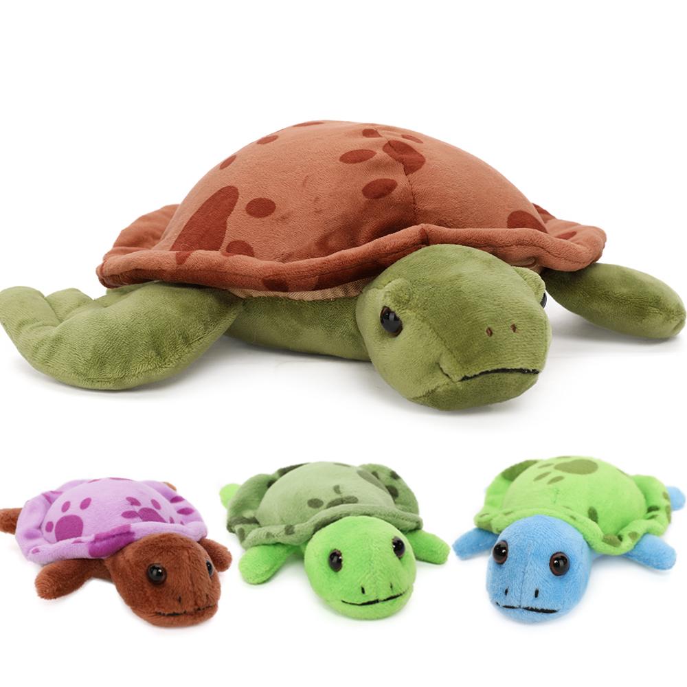 Jouet animal en peluche tortue avec 3 bébés tortues, 12,6"