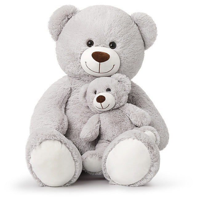 Ours en peluche géant maman et bébé, ours en peluche doux, 39 pouces