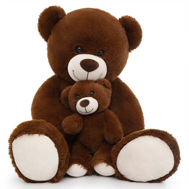 Ours en peluche géant maman et bébé, ours en peluche doux, 39 pouces