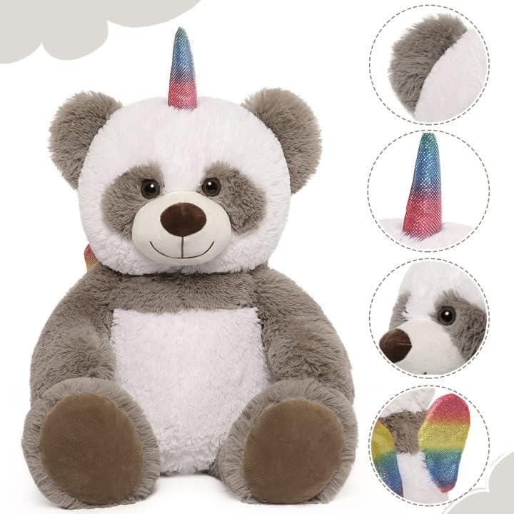 Jouet en peluche panda mignon, 18 pouces