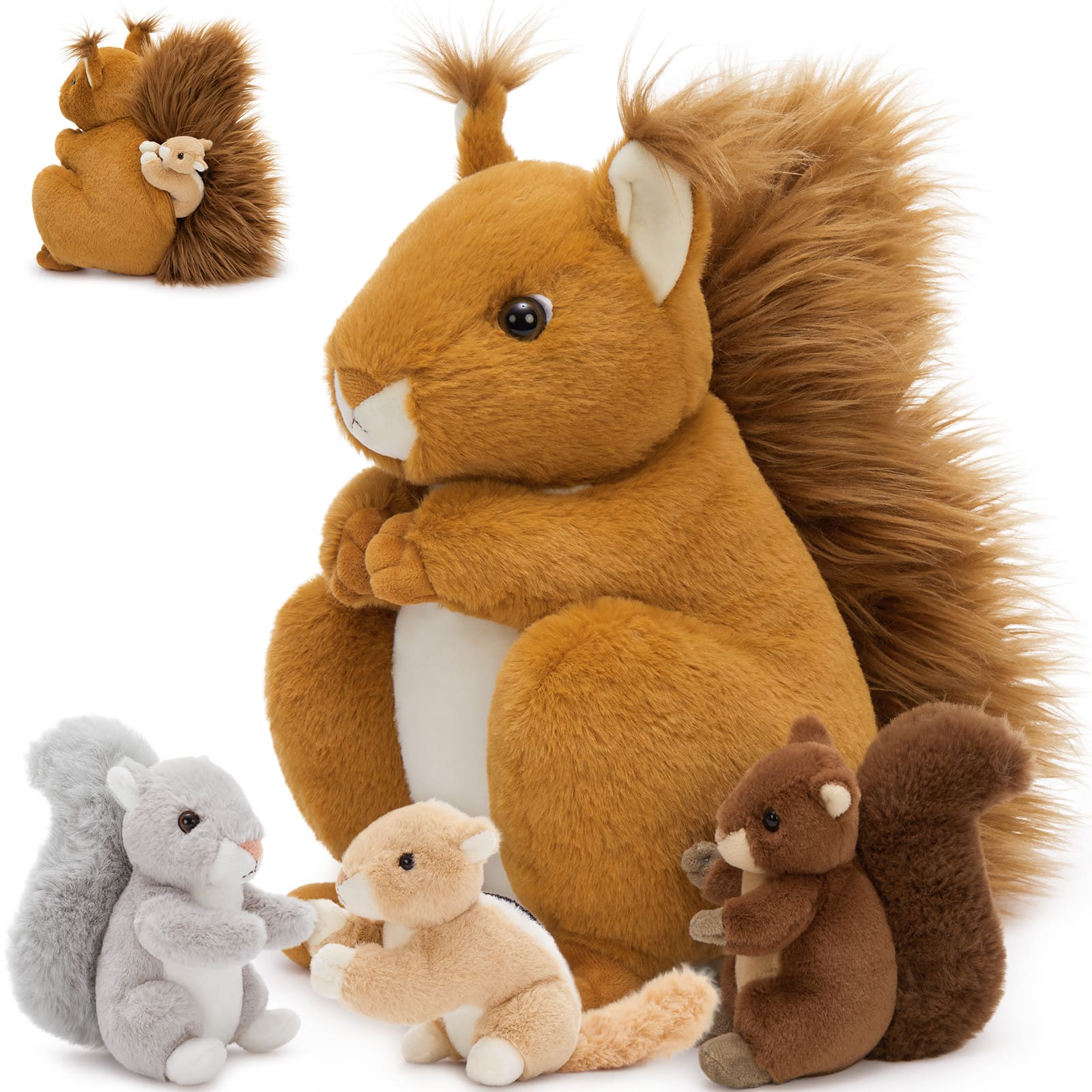 Squirrel Stuffed Animals Squirrel Plush Toys, 13.8 Inches