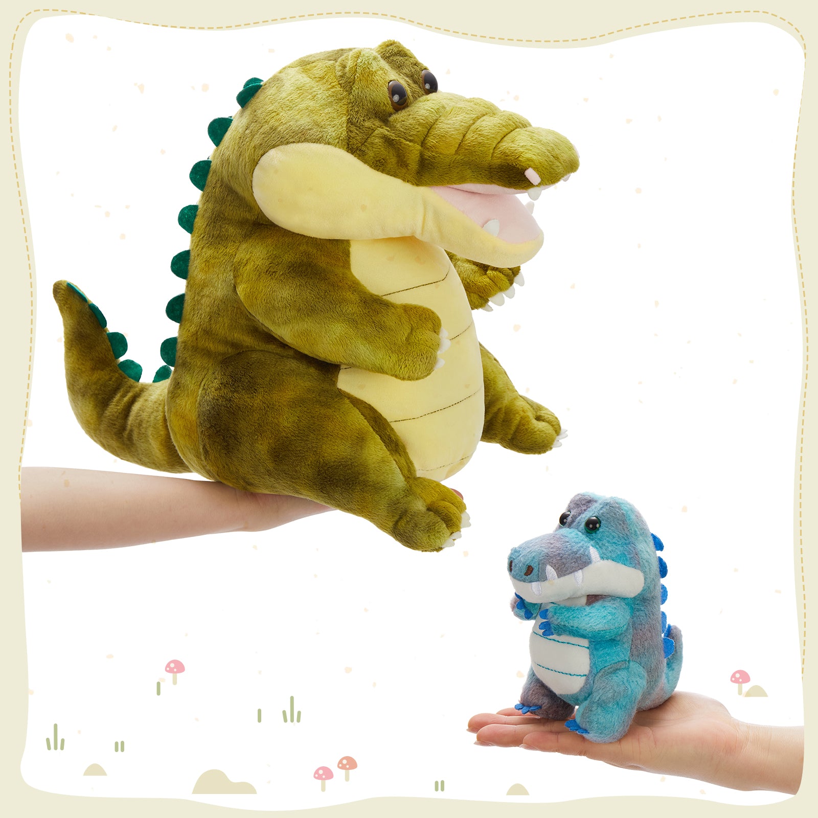 Crocodile Plush Toys Alligator Stuffed Animals, 13.7 Inches