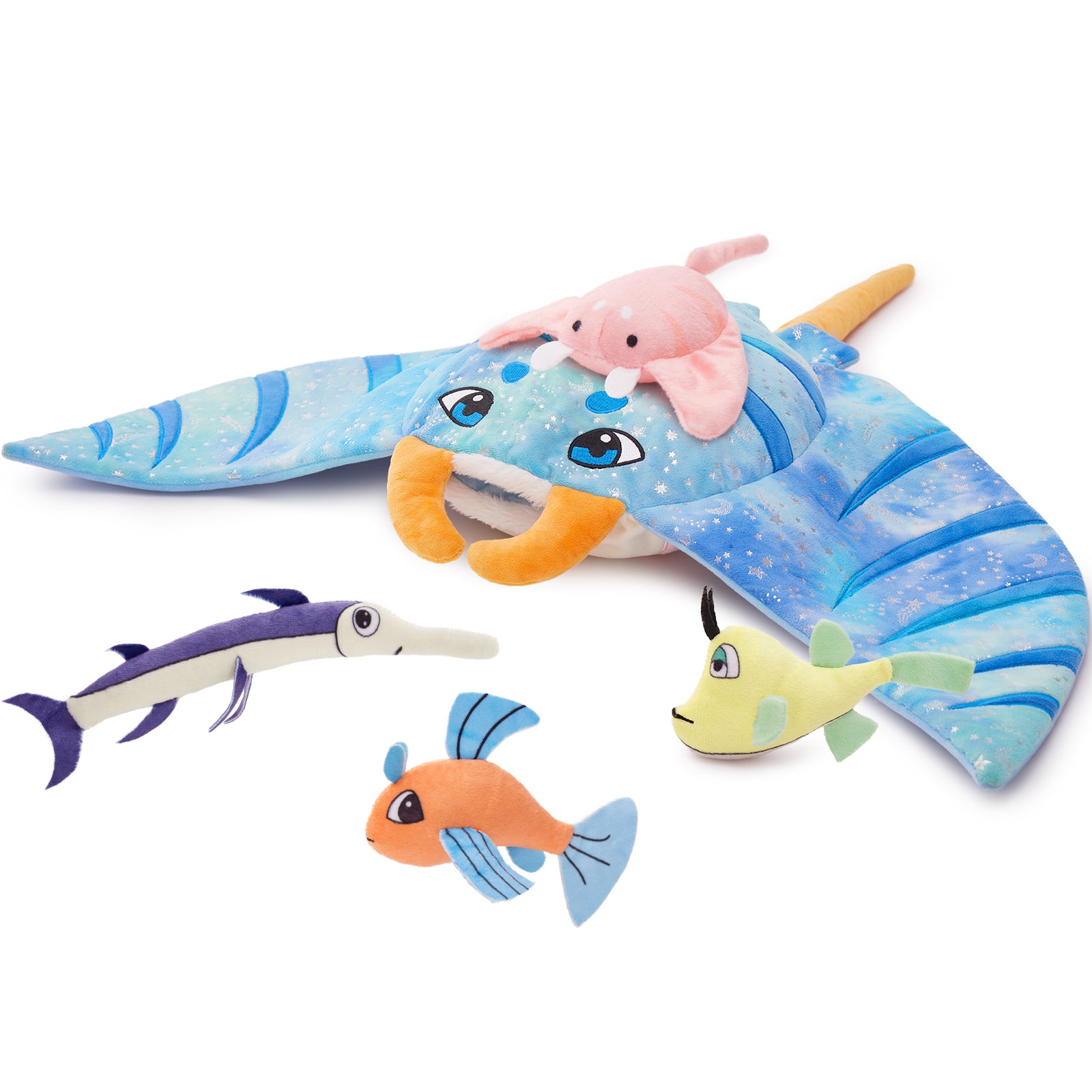 Manta Ray Stuffed Animals Ocean Plush Toys, 26 Inches