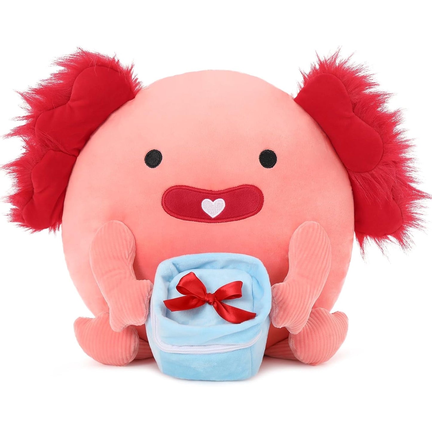 14-Inch Giant Pink Axolotl Plush Toy Soft Large Axolotl Stuffed Animal