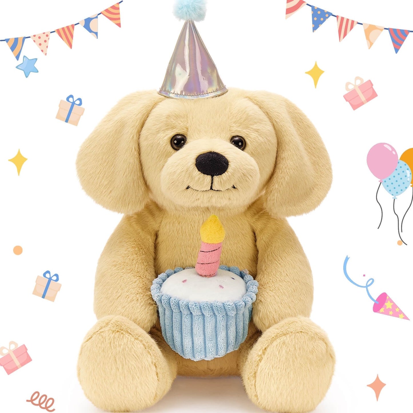 14" Stuffed Animals to Celebrate the Birthday Labrador Plush Toy