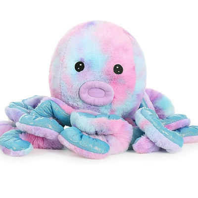 28" Big Cute Purple Tie Dye Octopus Stuffed Animal Plush Toy