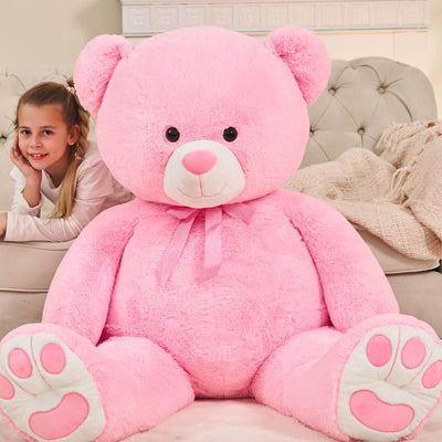 Giant Teddy Bear Plush Toy 55in/ 4.6 Feet Large Stuffed Animal Big Bear