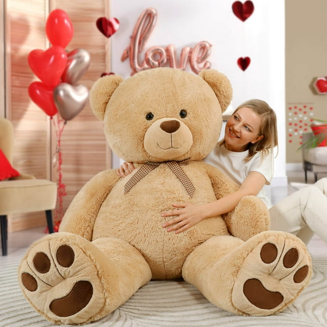 MaoGoLan 4.6ft Giant Teddy Bear Plush Toy Jumbo Stuffed Animal
