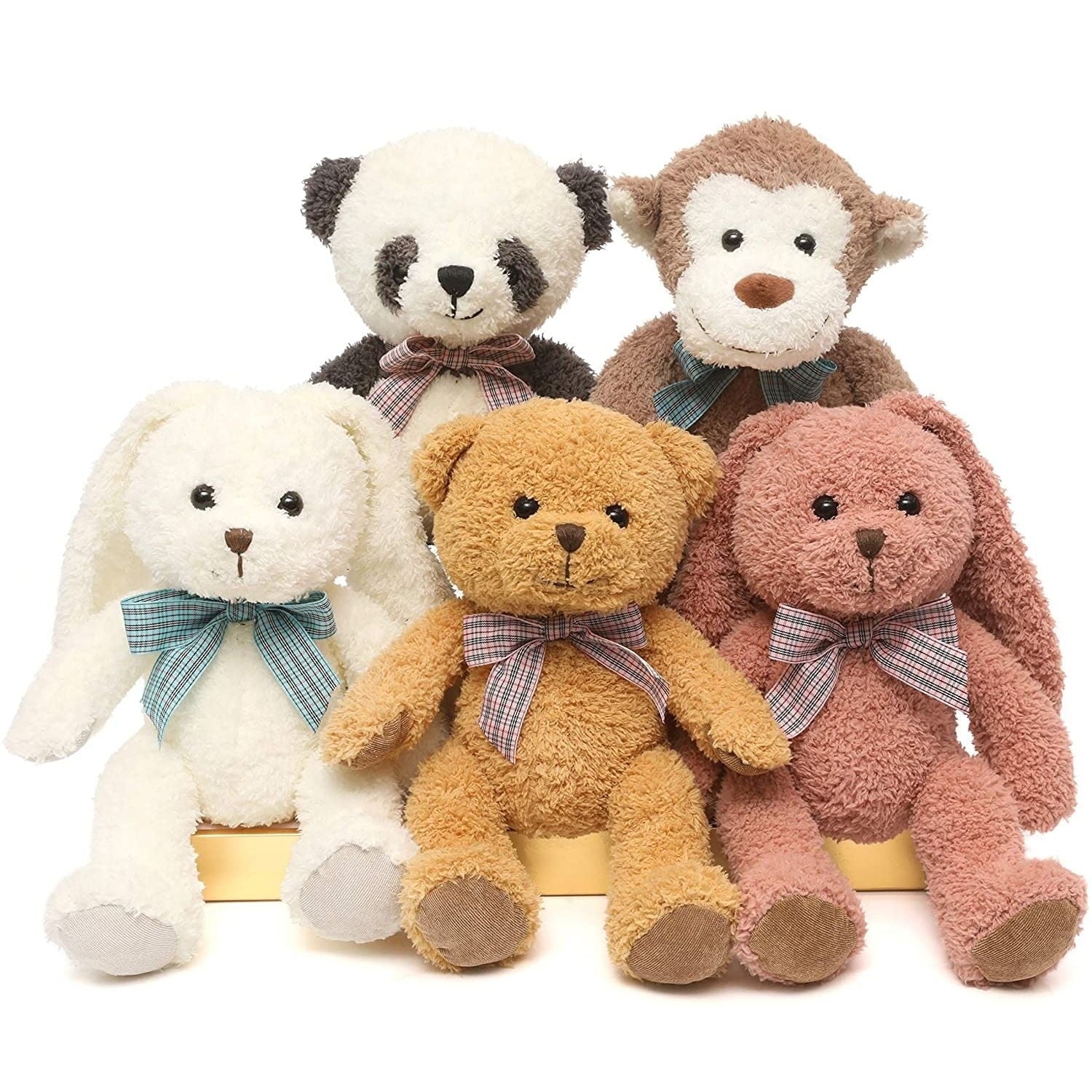 MaoGoLan 5 Pack 12.5' Bulk Stuffed Animals Bear Plush Toy