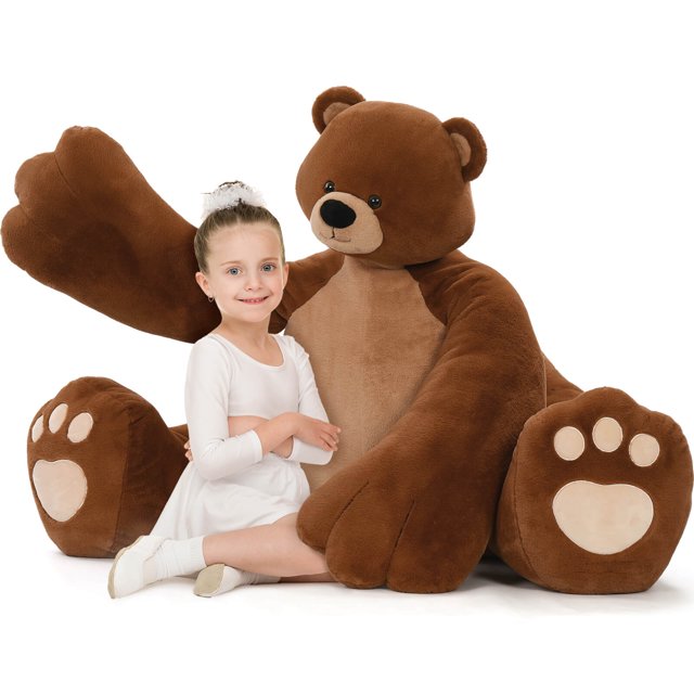 Giant Teddy Bear Large Stuffed Animals Plush Toy with Footprint