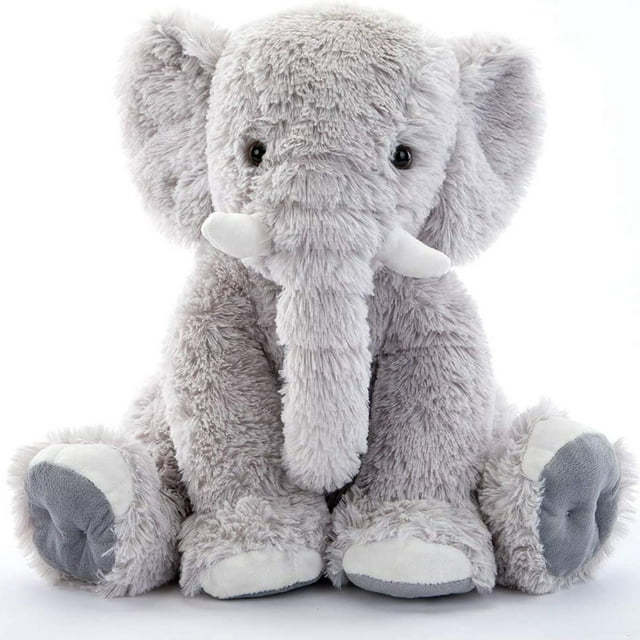 MorisMos 20'' éléphant gris en peluche doux en peluche éléphant en peluche