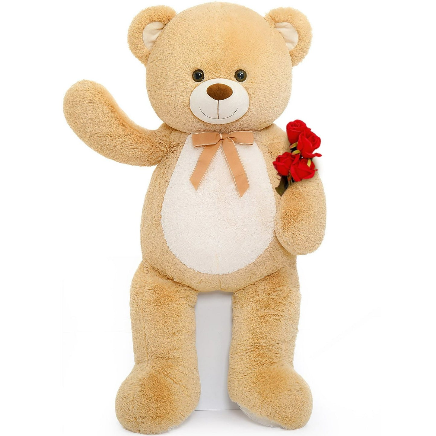MorisMos 4.3ft Jumbo Teddy Bear Stuffed Animal Stuffed Giant Teddy Bear Plush Toy