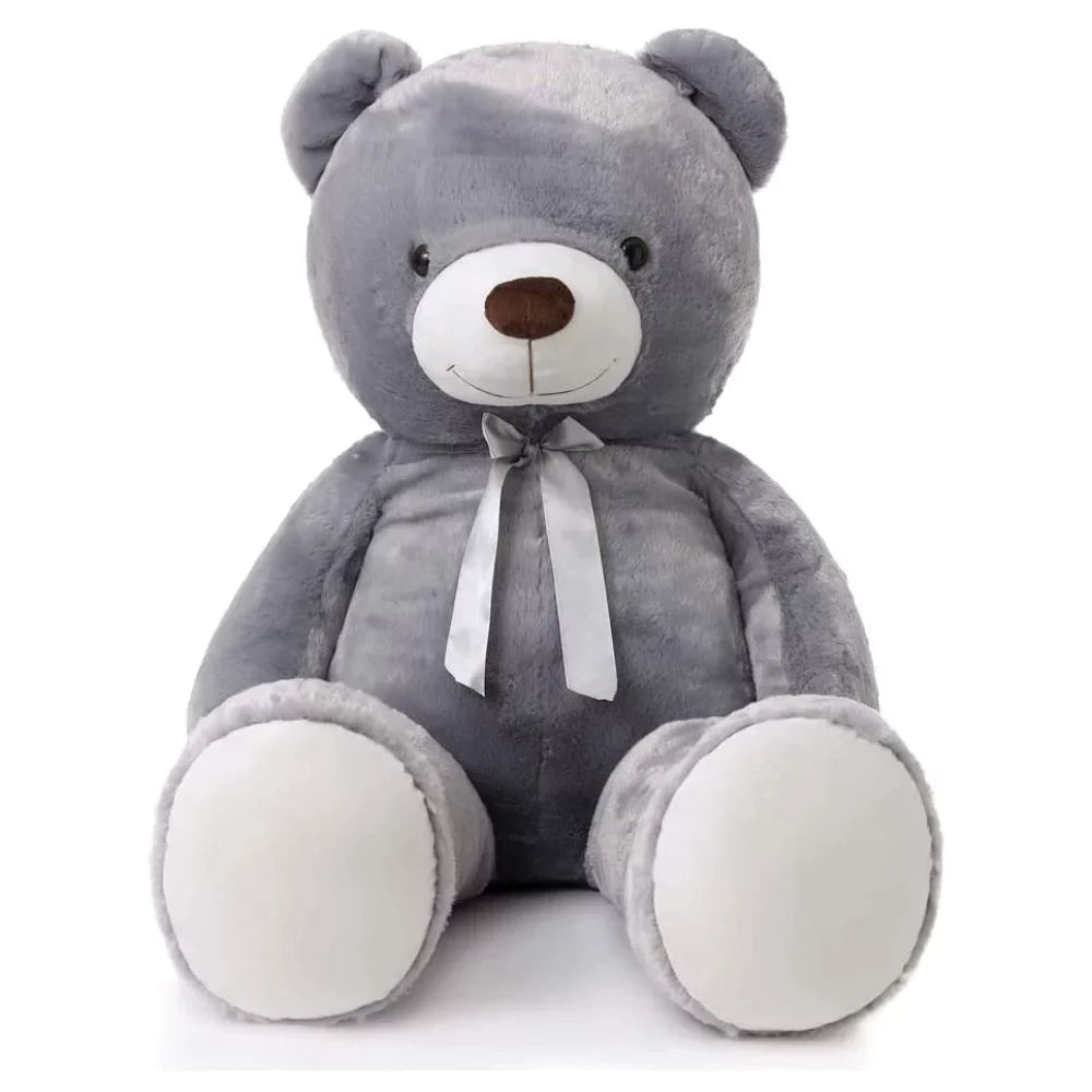 MorisMos Ours en peluche géant, 119,4 cm, violet/gris