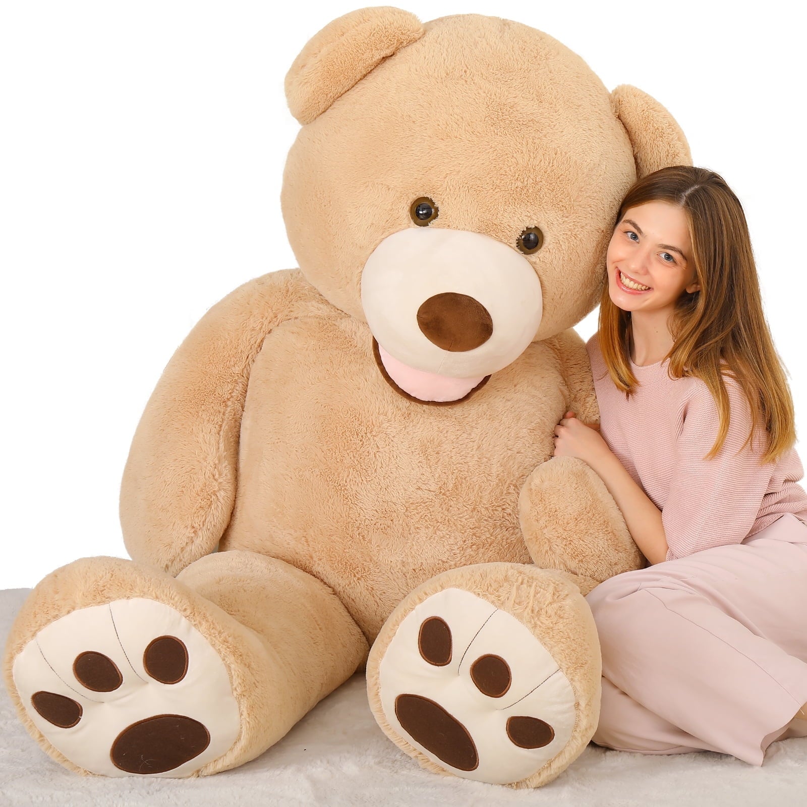 MorisMos Ours en peluche géant Marron 1,8 m