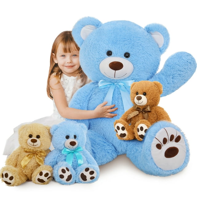 MorisMos Giant Teddy Bear 35.4'' Mommy and 3 Baby Bears