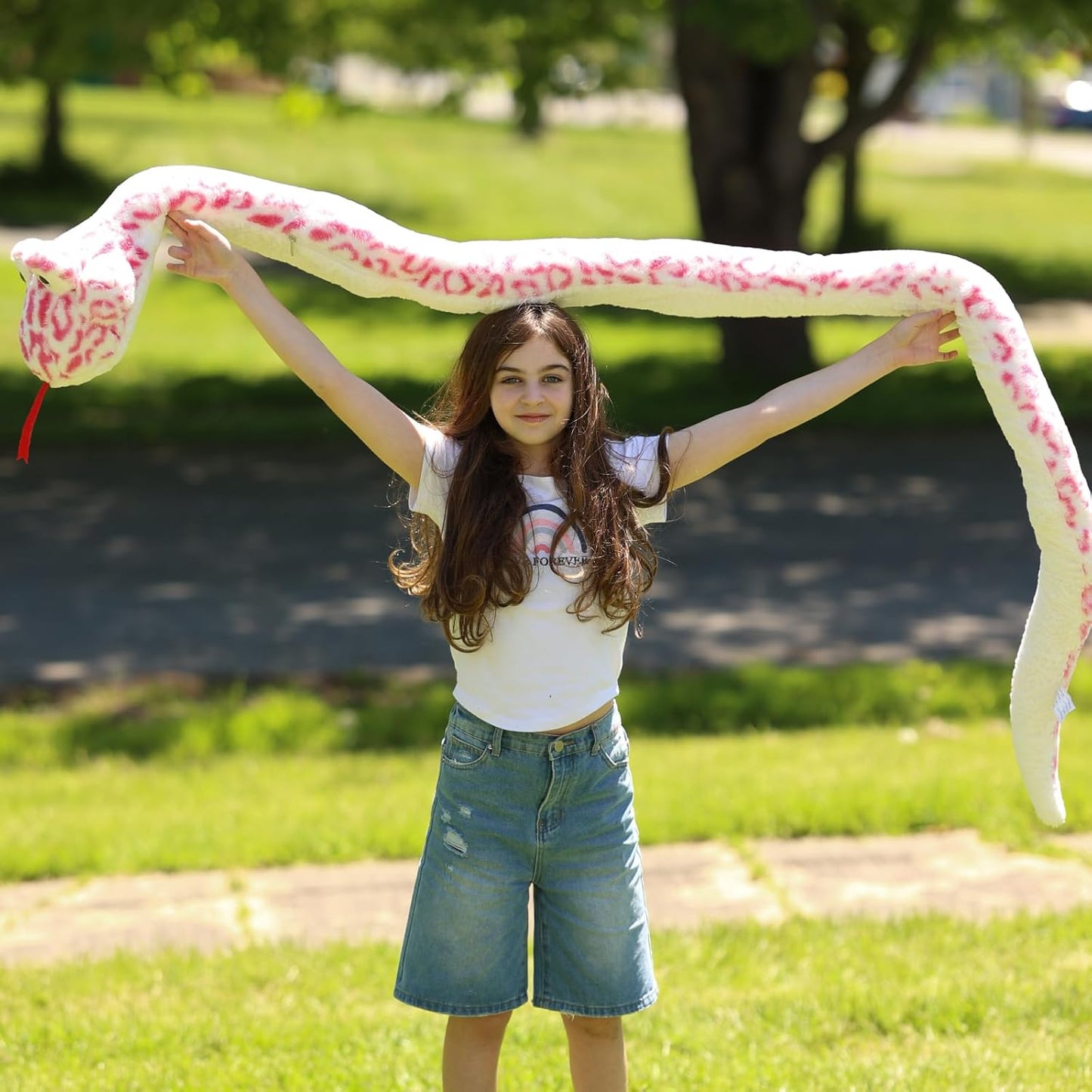 Realistic Snake Stuffed Animals - 98 Inches Long Boa Plush Toys - Lifelike Snake Plushies - Giant Boa Soft Toys - Chinese Year of the Snake - Christmas/Birthday/Halloween/New Year Gift Ideas - MorisMos Stuffed Animals