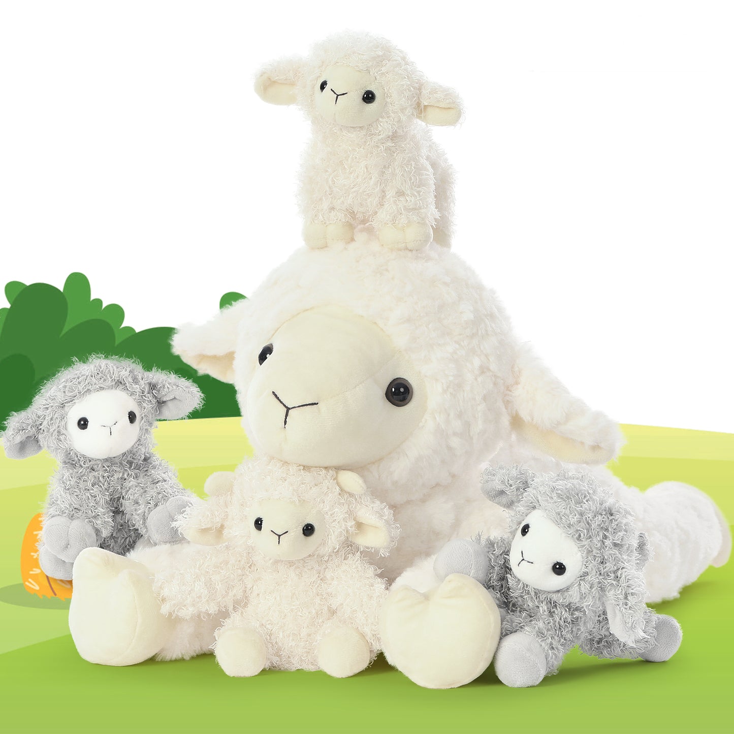 Sheep Stuffed Animals Farm Plush Toys, Beige, 20 Inches - MorisMos Stuffed Animals - Free Shipping