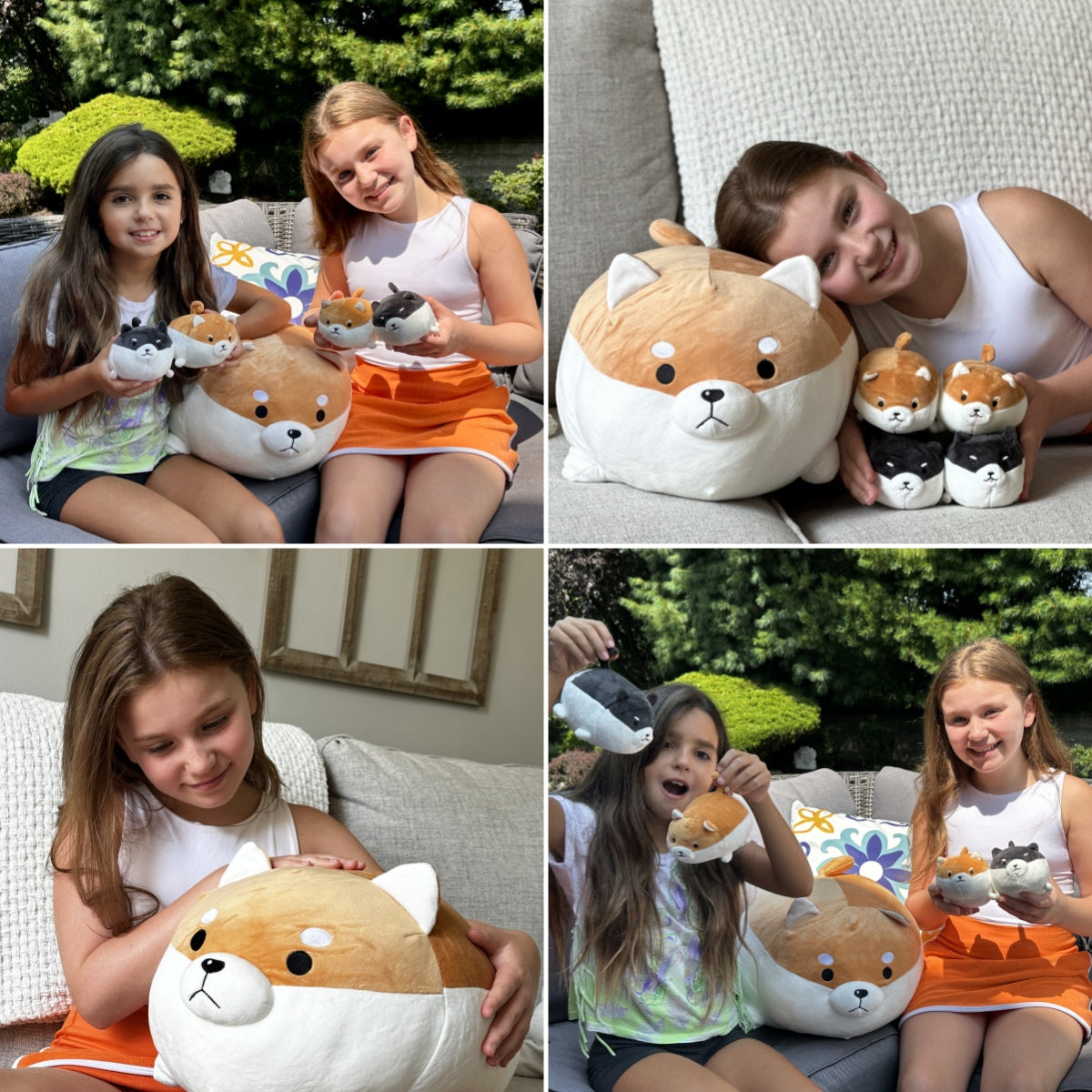 Shiba Inu Plush Toy Set, 18 Inches