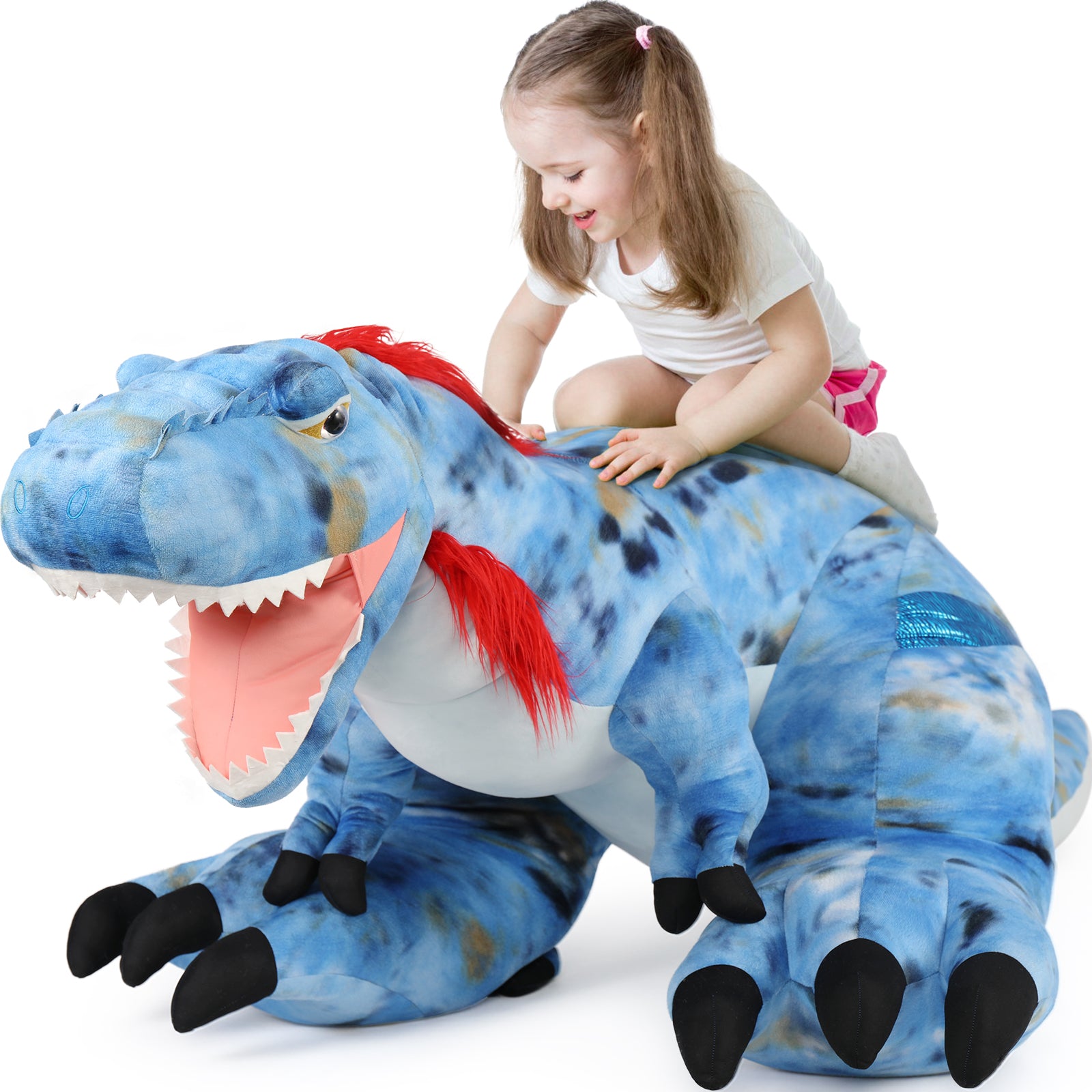 Life Size T Rex Plush Toy Dino Stuffed Animals, 9.1 FT