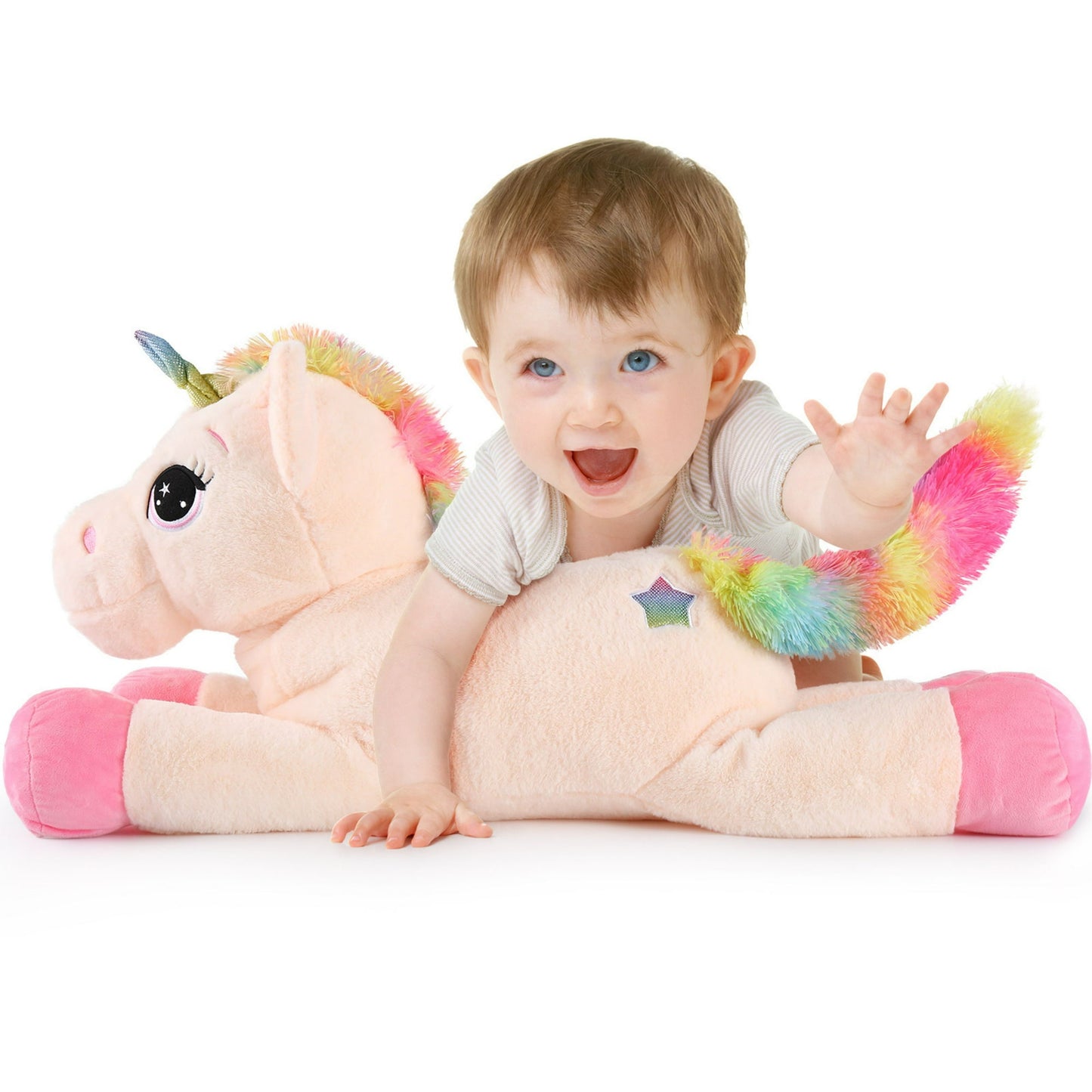 23.6'' Big Unicorn Stuffed Animal Giant Plush Unicorn Birthday Decorations Plush Toy