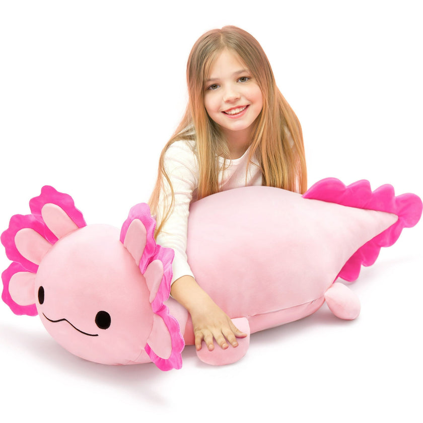 39.3" Axolotl Stuffed Animal Large Plush Axolotl Pillow Plush Toy